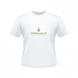 White Men's Branded T-shirt - ORGANICseeds™