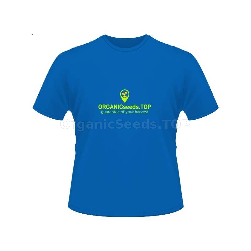 Blue Men's Branded T-shirt - ORGANICseeds™ - Shipping is free for ...